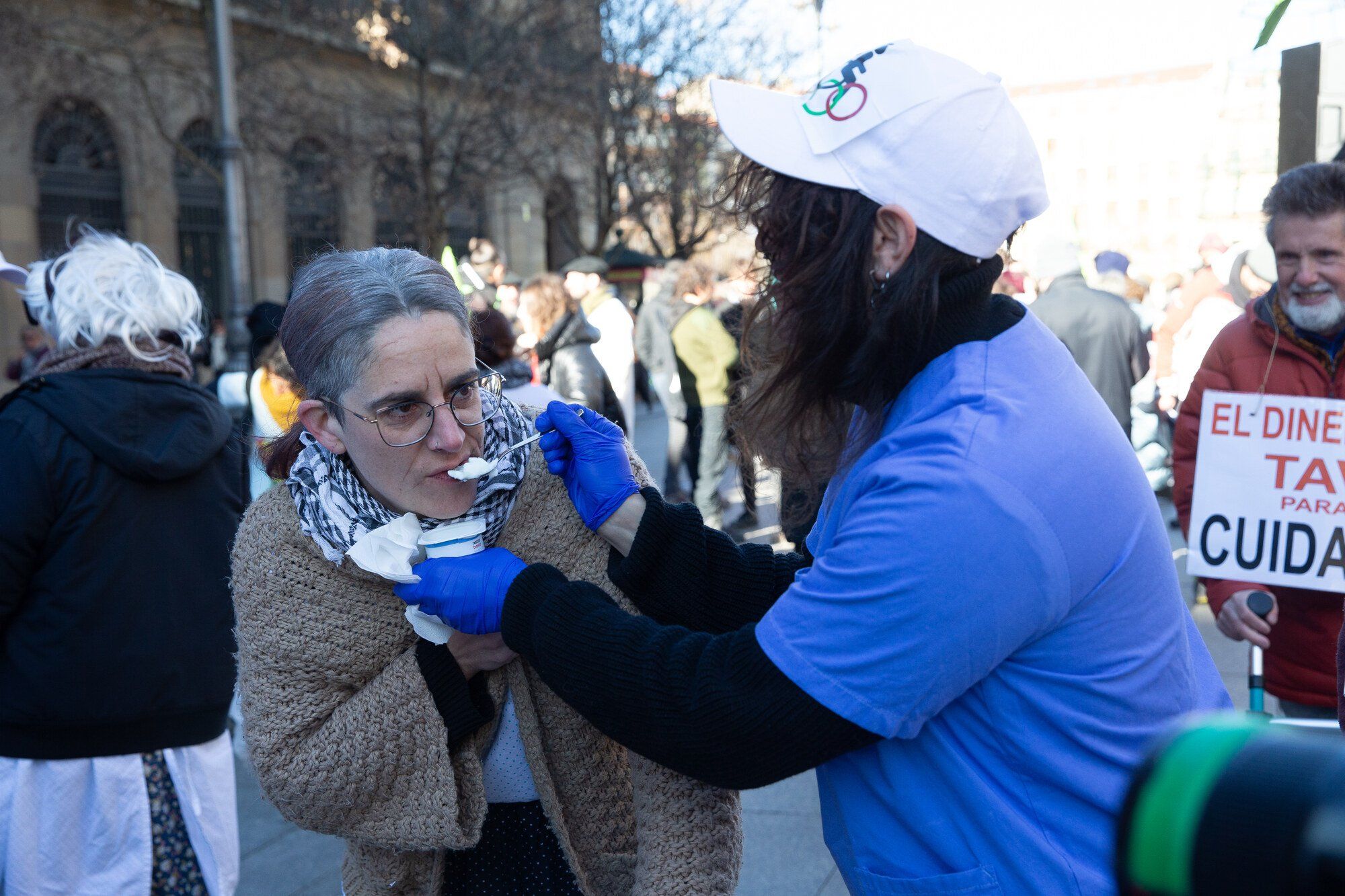 Manifestación en Pamplona contra el TAV y por un tren social