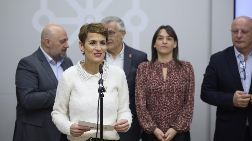Chivite brinda por la unidad para combatir la desinformación en Navarra