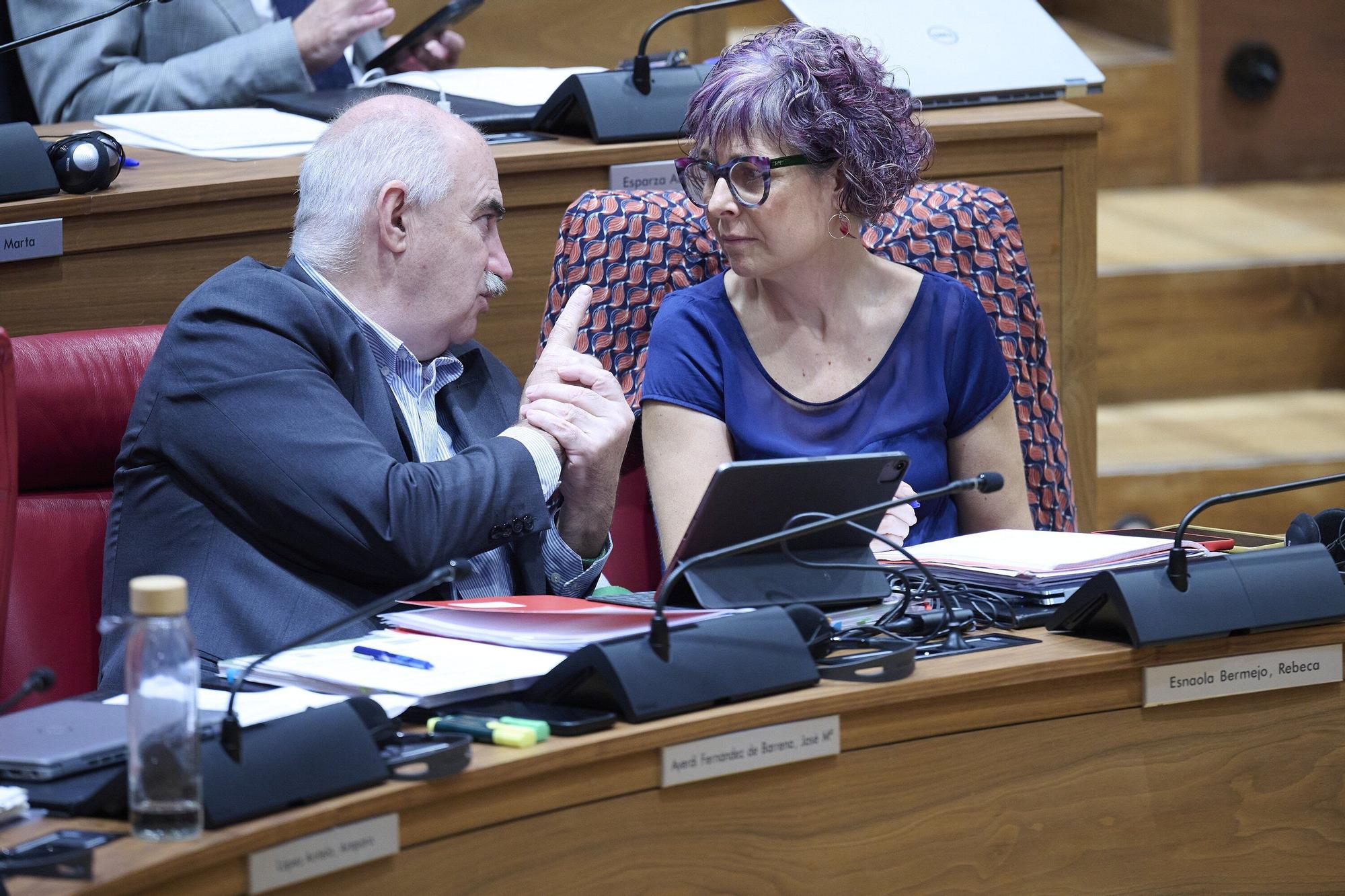 Fotos del pleno del Parlamento de Navarra (jueves 25 de septiembre de 2025)