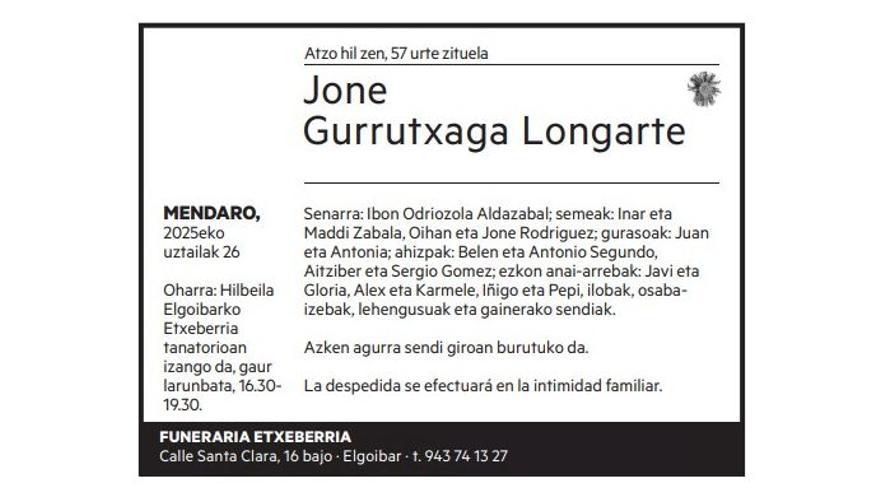 Jone Gurrutxaga Longarte