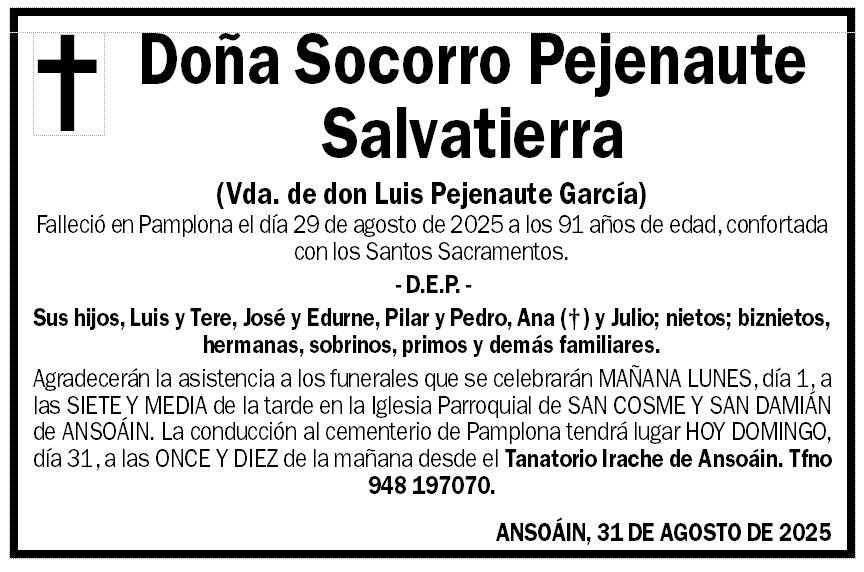 Socorro Pejenaute Salvatierra