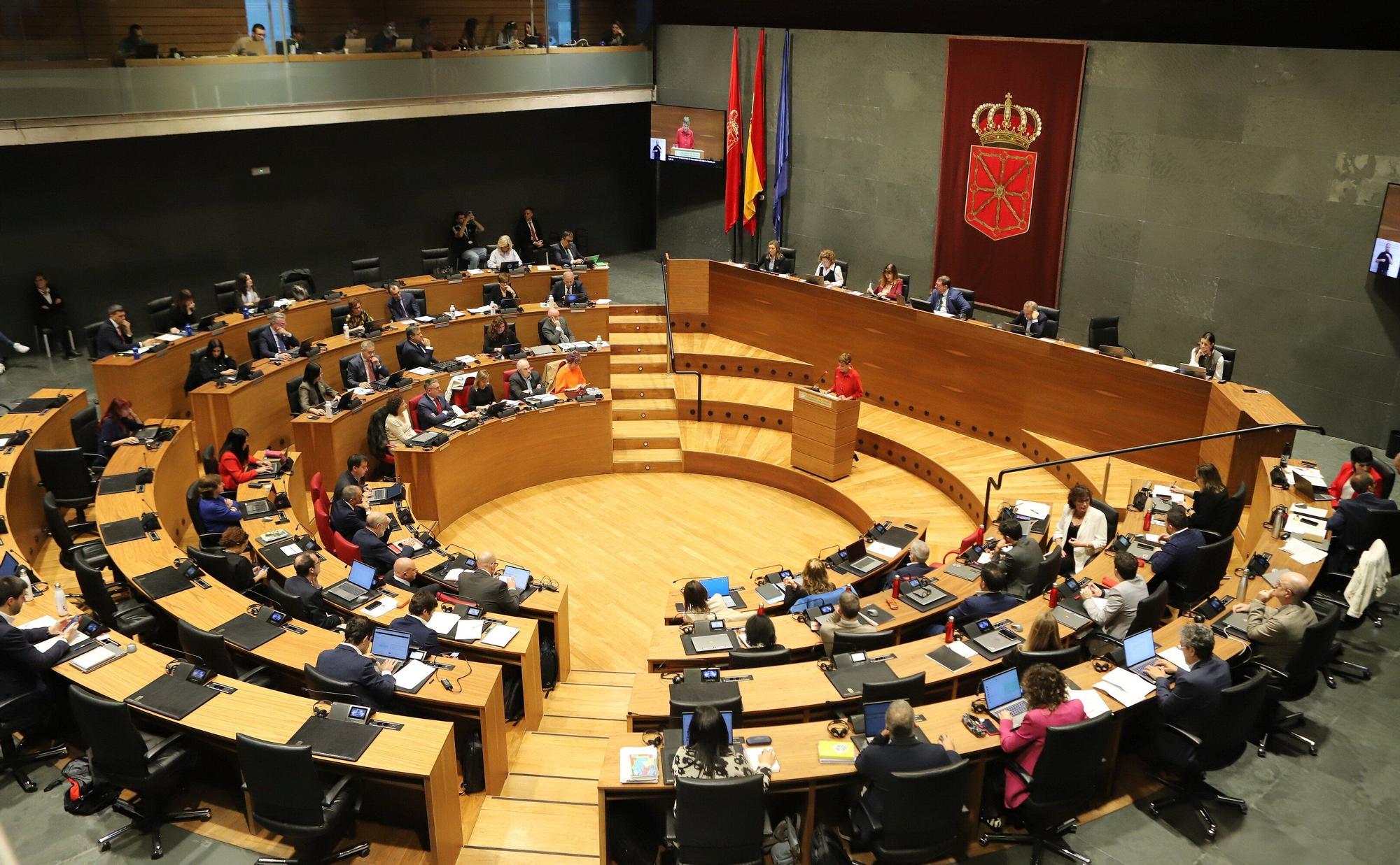 Fotos del debate del estado de la Comunidad foral de 2025