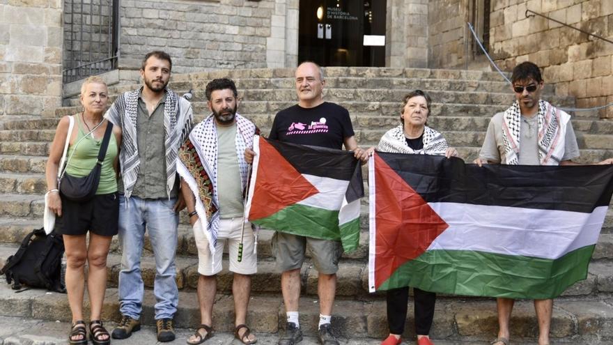 Palestinari laguntzeko ontzidiari babesa emateko mobilizatu dira hainbat  kolektibo
