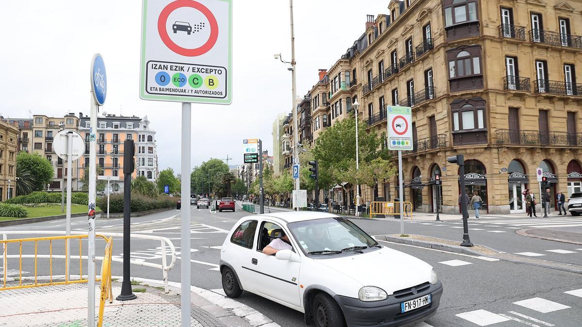 Cartes señalizador de la Zona de Bajas Emisiones