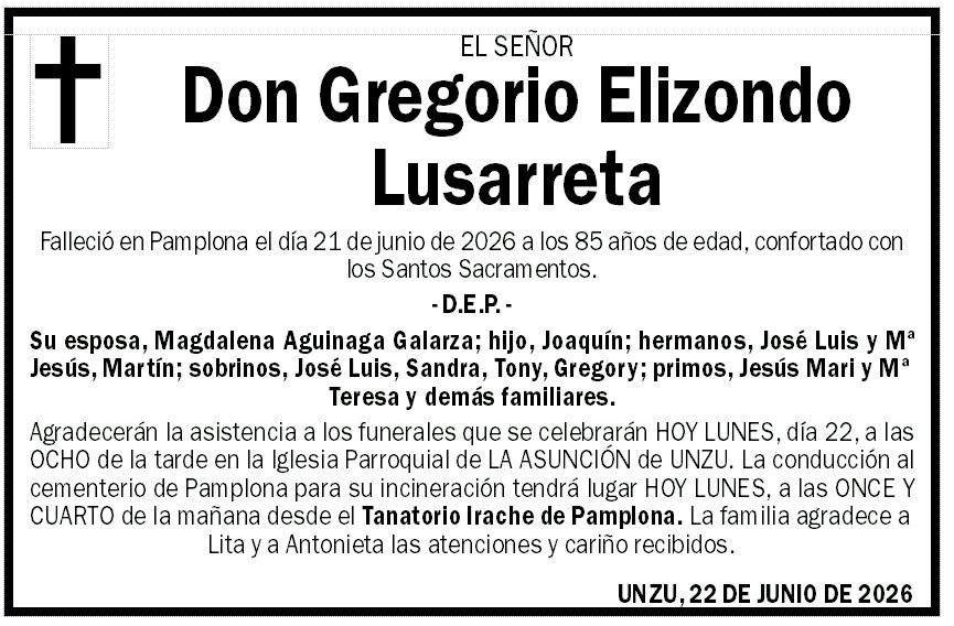 Gregorio Elizondo Lusarreta