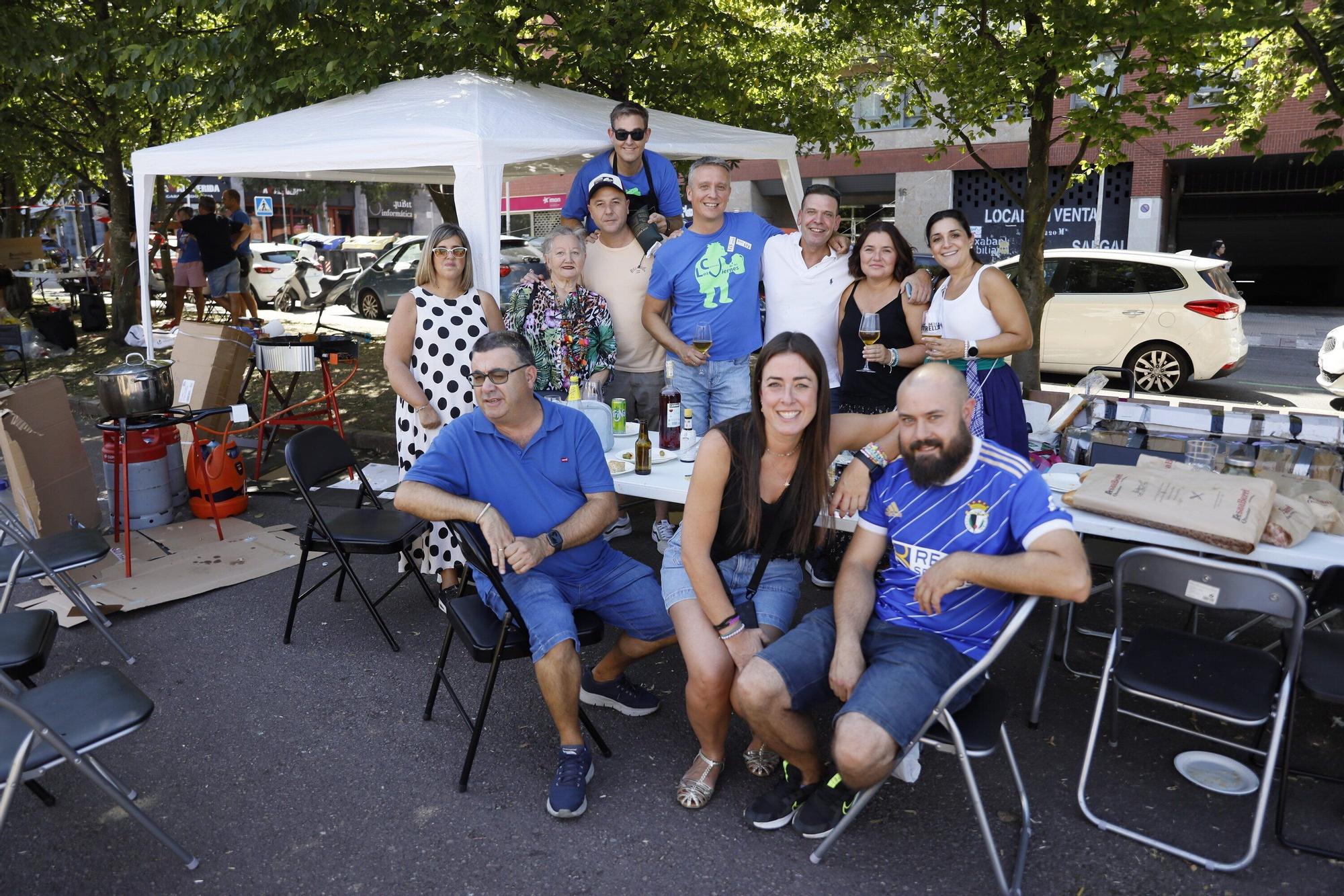 En imágenes: el calor no frena las paellas en Miribilla