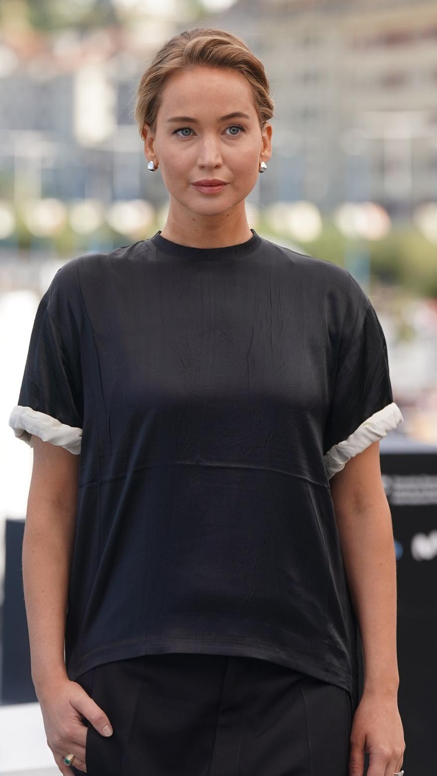 En imágenes: Jennifer Lawrence encandila en Donostia
