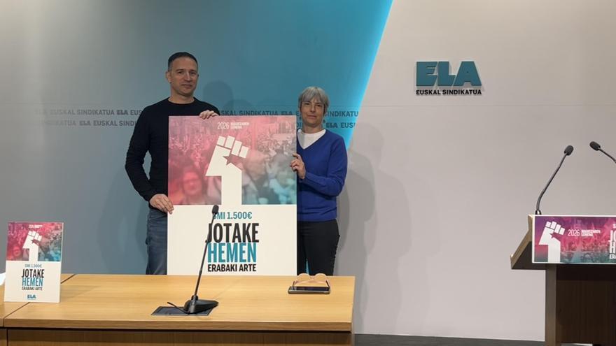 ELA avisa ante el 1 de Mayo que no parará hasta lograr un SMI propio en Euskadi y Navarra