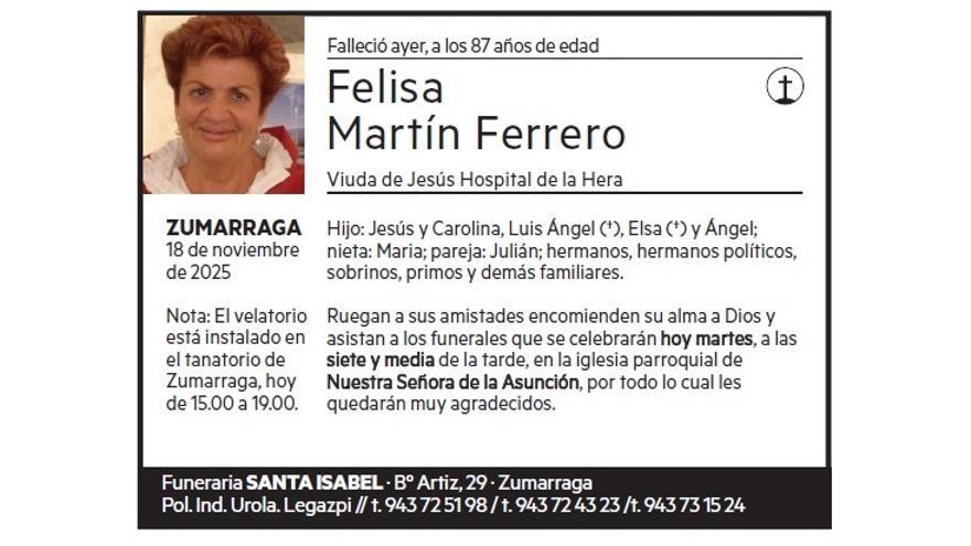FELISA MARTIN FERRERO