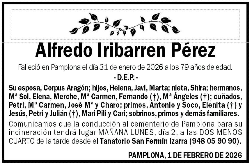 Alfredo Iribarren Pérez