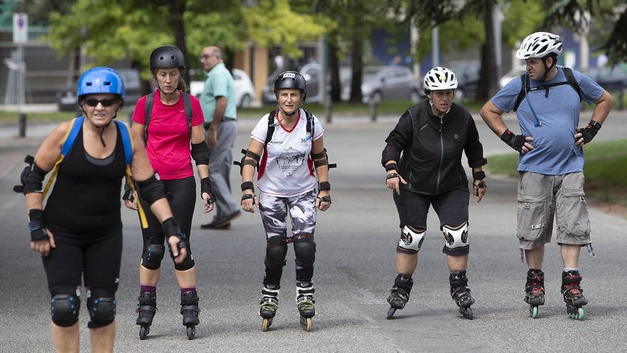 Curso para aprender a disfrutar sobre patines en Azpeitia