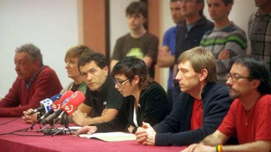 Rufi Etxeberria, durante la rueda de prensa de ayer.