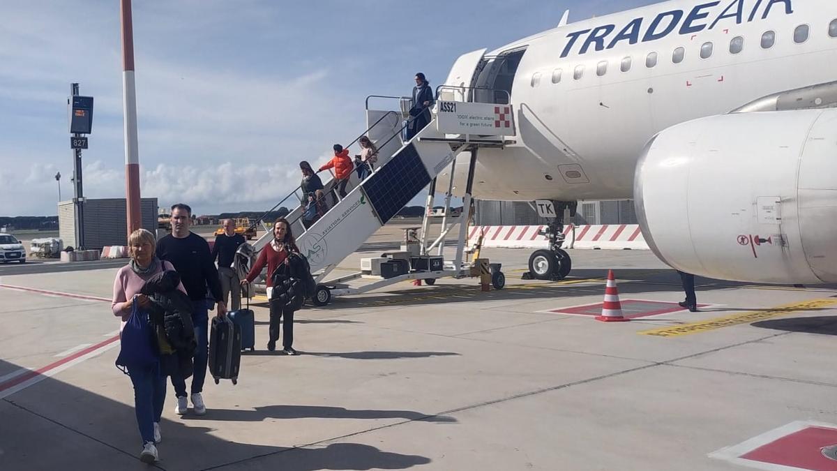 La avanzadilla de la expedición de la Real aterriza en Roma