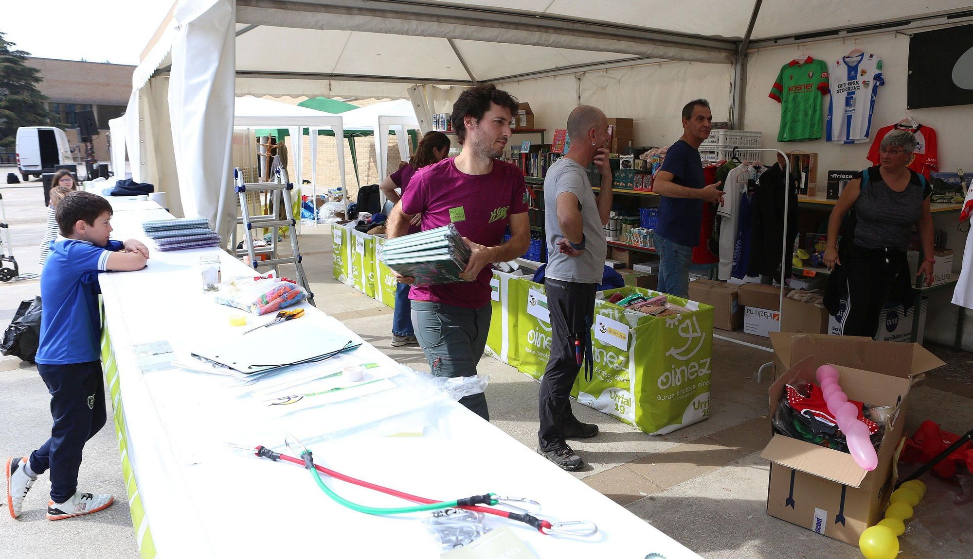 FOTOS | Preparativos del Nafarroa Oinez 2025 en Villava - Atarrabia