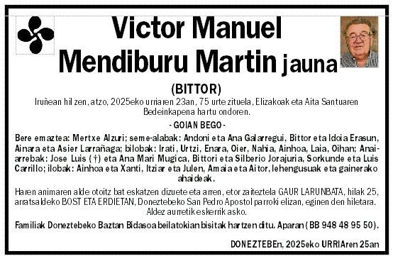 Victor Manuel Mendiburu Martin