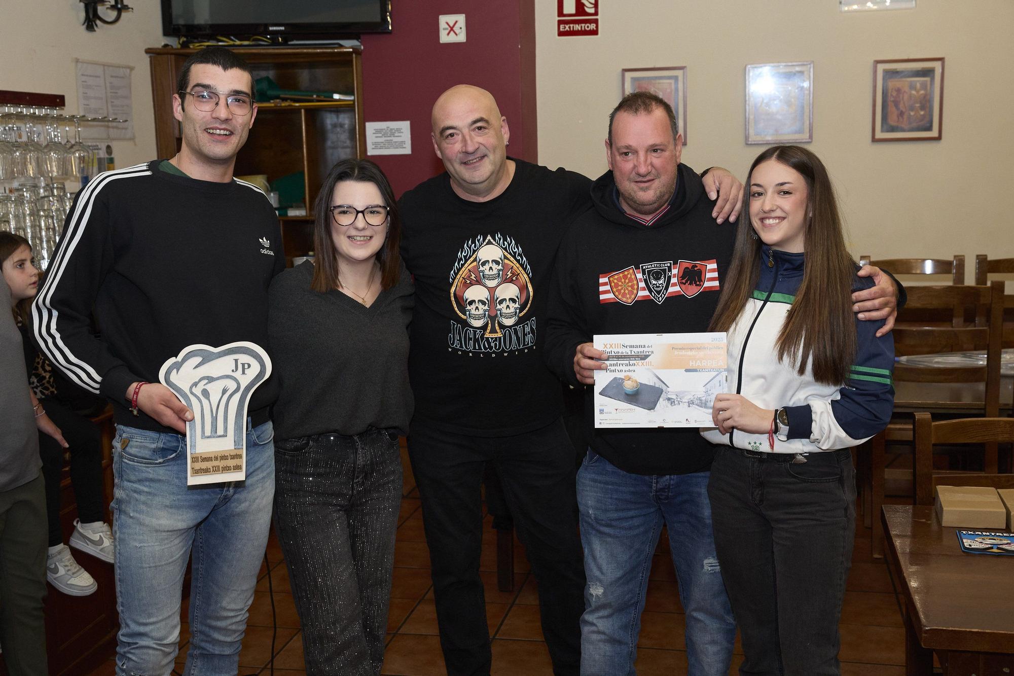 Entrega de premios de la XXIII Semana del Pintxo de la Txantrea