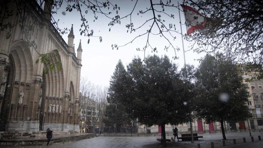 Nieva en Vitoria