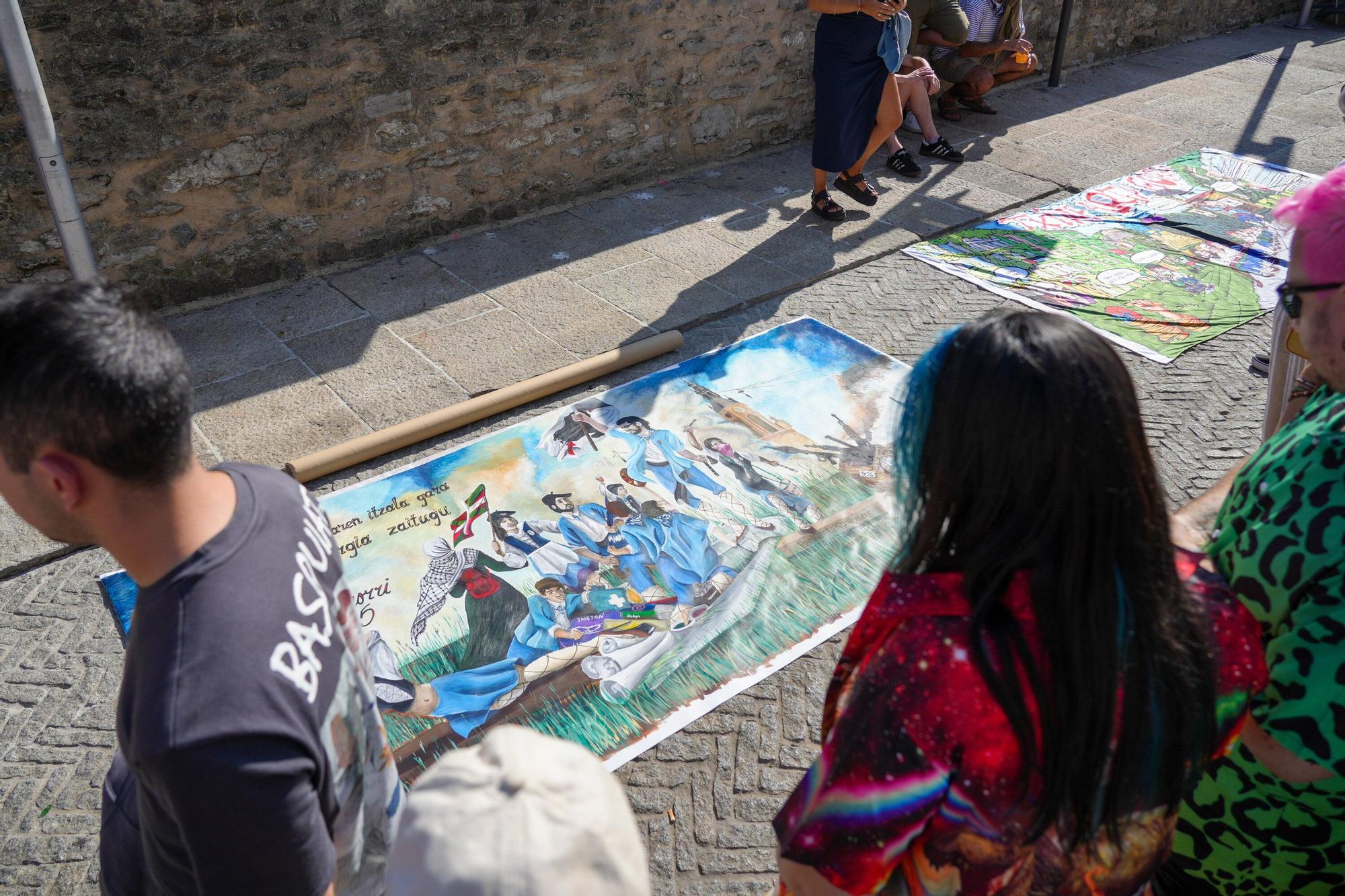 En imágenes: Las pancartas de blusas y neskas estrenan concurso en El Machete