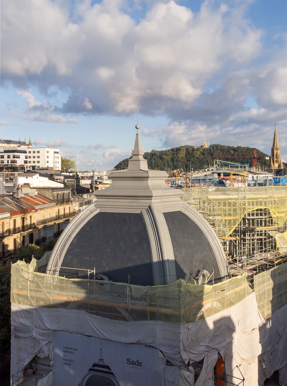 Vista de la réplica de la cúpula del Palacio Bellas Artes