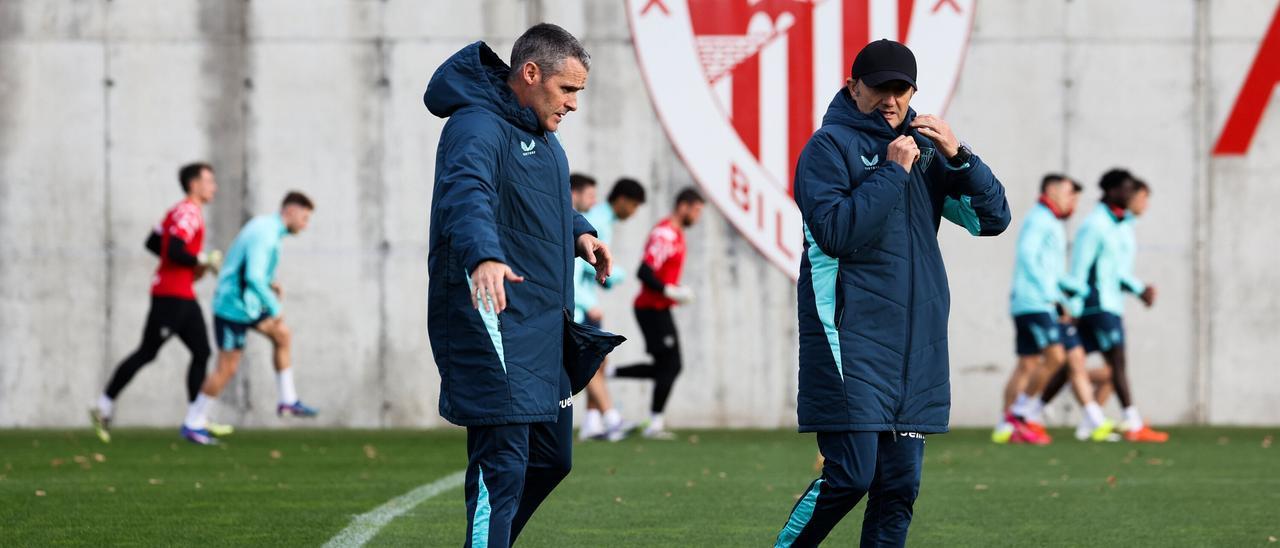 En imágenes: entrenamiento del Athletic en Lezama