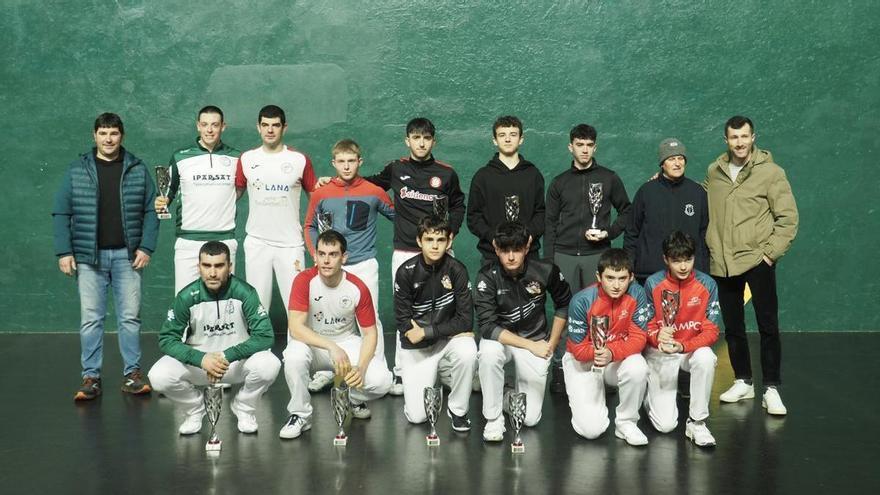 Los clubes Oiarpe, Oteiza y EPLE, campeones del torneo Negua en las categorías cadete, juvenil y sénior