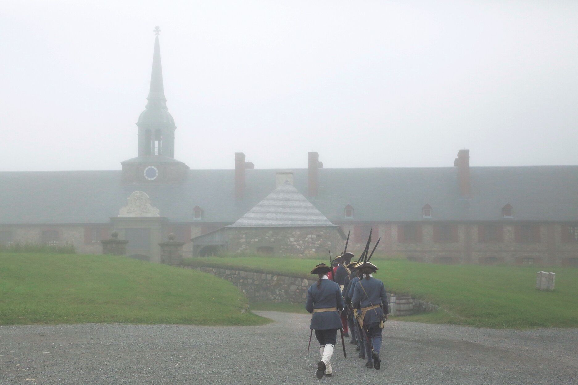 Cada verano Louisbourg viaja al año 1744, previo a la primera guerra que se vivió allí.