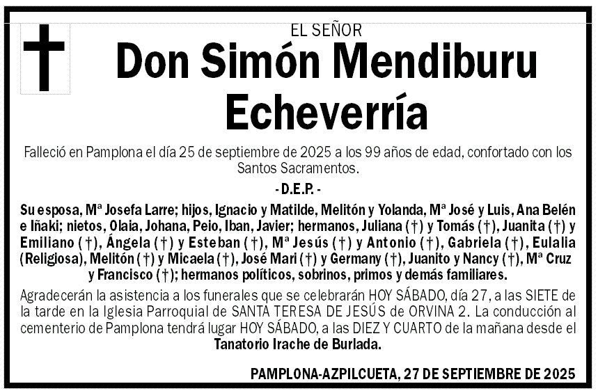 Simón Mendiburu Echeverría