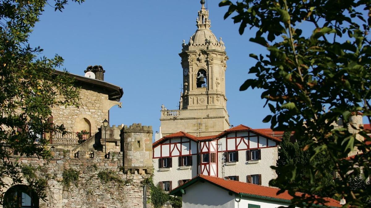 Vista del casco histórico de Hondarribia.