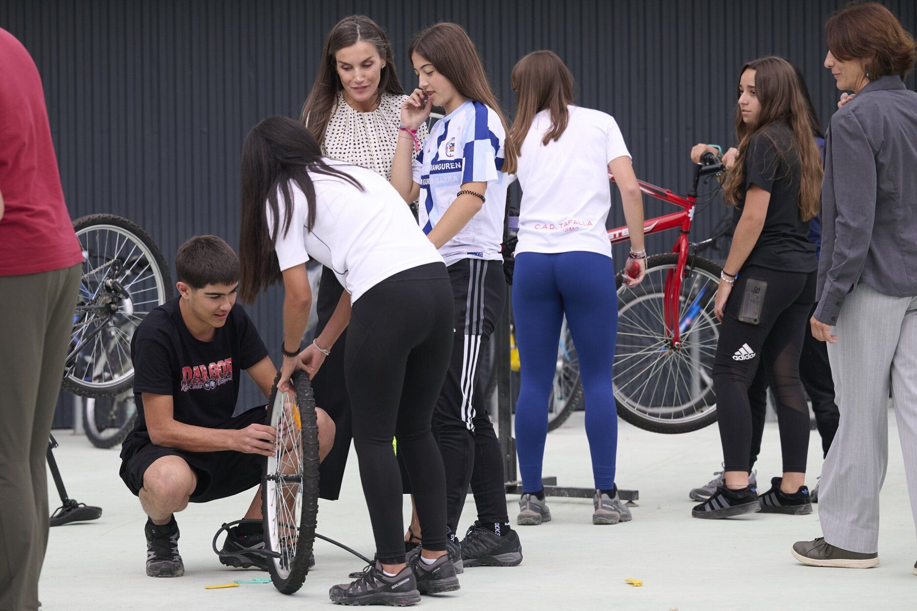 Fotos de la visita de la reina Letizia al CIP FP Lumbier IIP