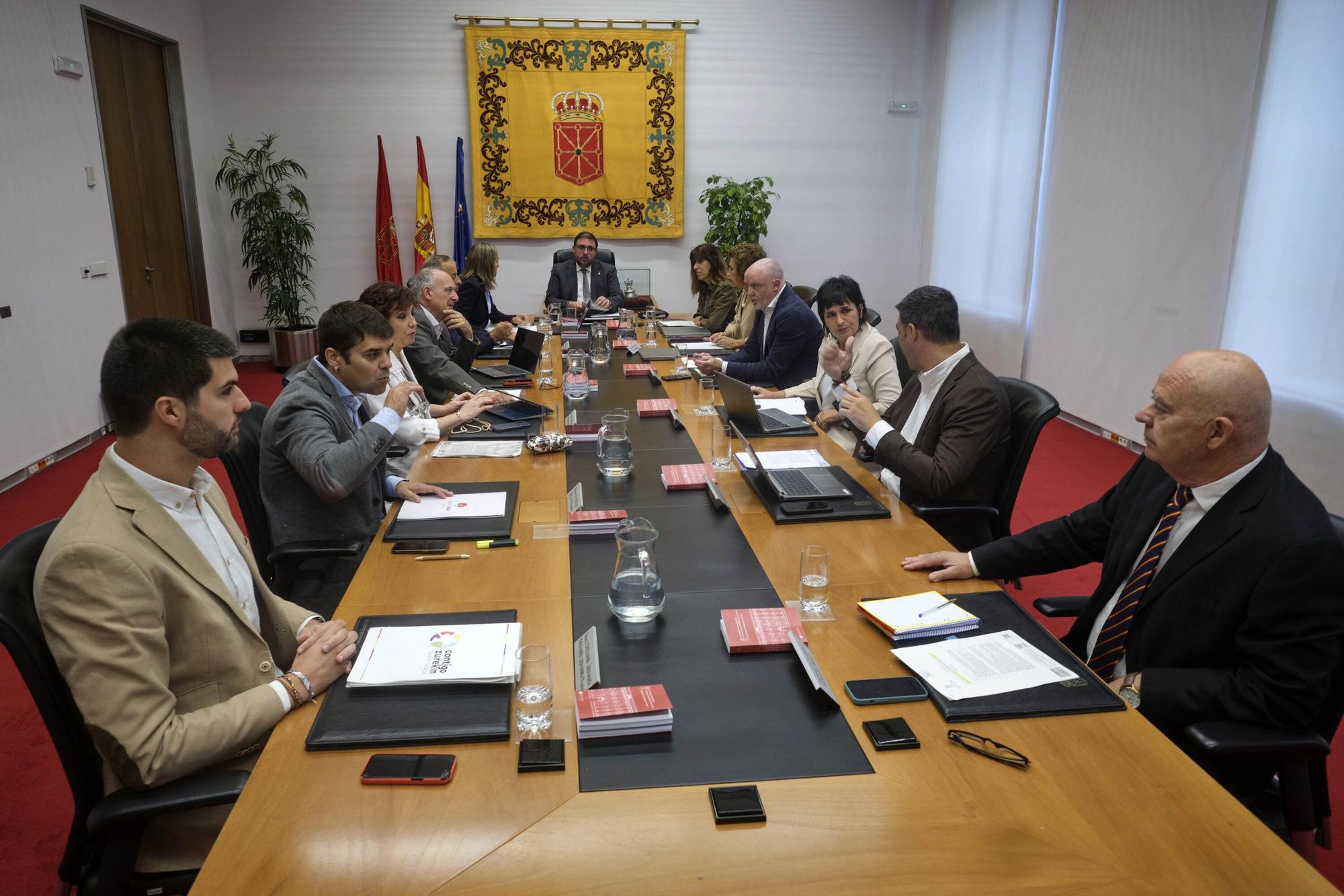 Mesa de Junta y Portavoces del Gobierno de Navarra este lunes 22 de septiembre