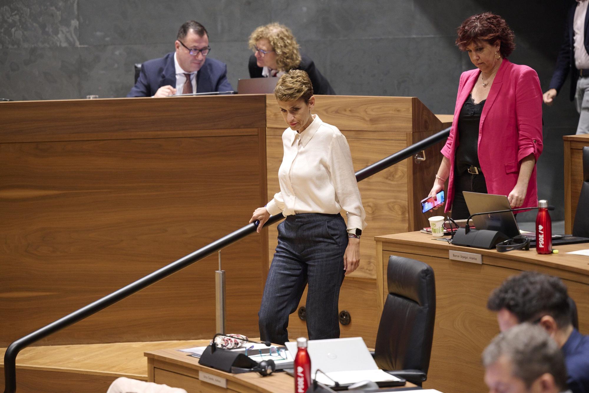 Fotos del pleno del Parlamento de Navarra (jueves 25 de septiembre de 2025)