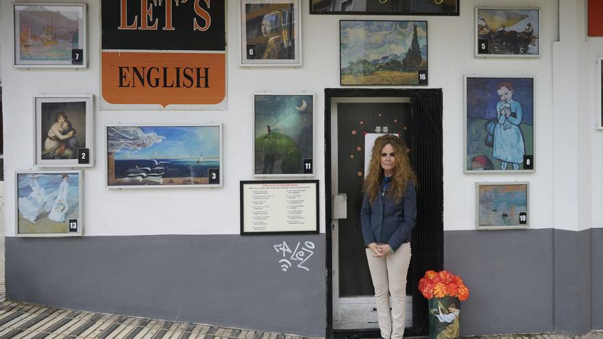 Fotos de la exposición de arte al aire libre de Sagri Azpilicueta en San Juan