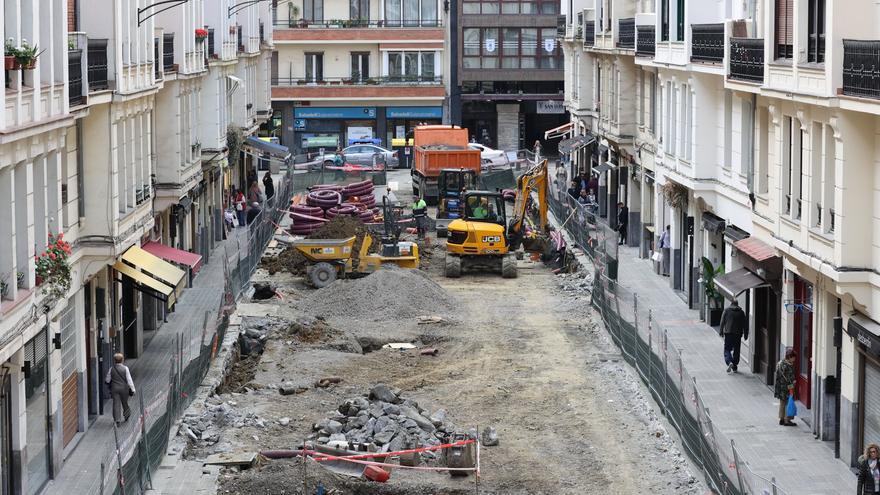 Ocupaciones de acera por obras de mejora en Bilbao