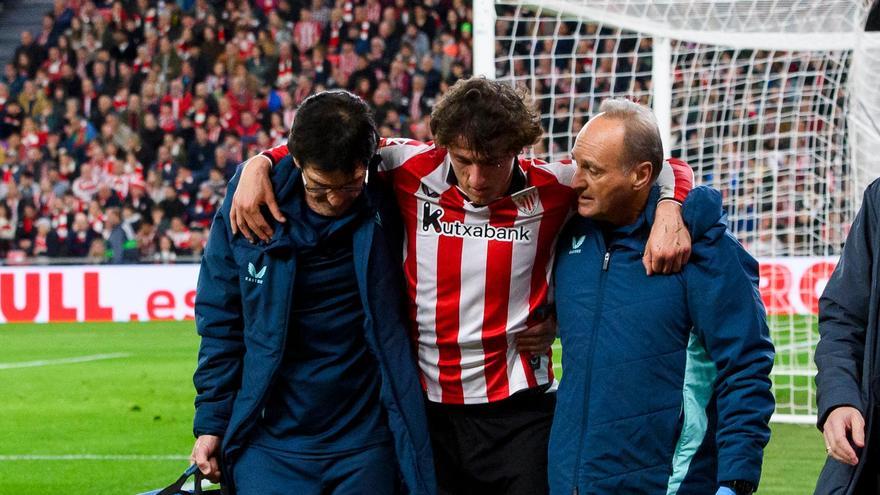 La lesión de Unai Gómez se queda en un susto