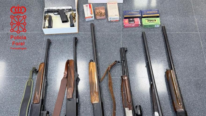 Detenido tras dispararse con una pistola en su domicilio en Peralta