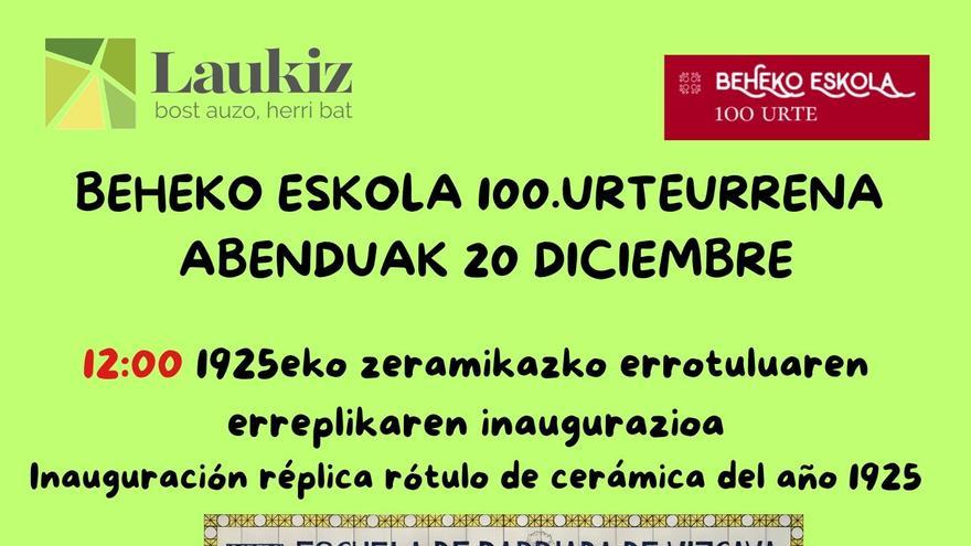 La escuela de Laukiz repasa sus 100 años en un vídeo