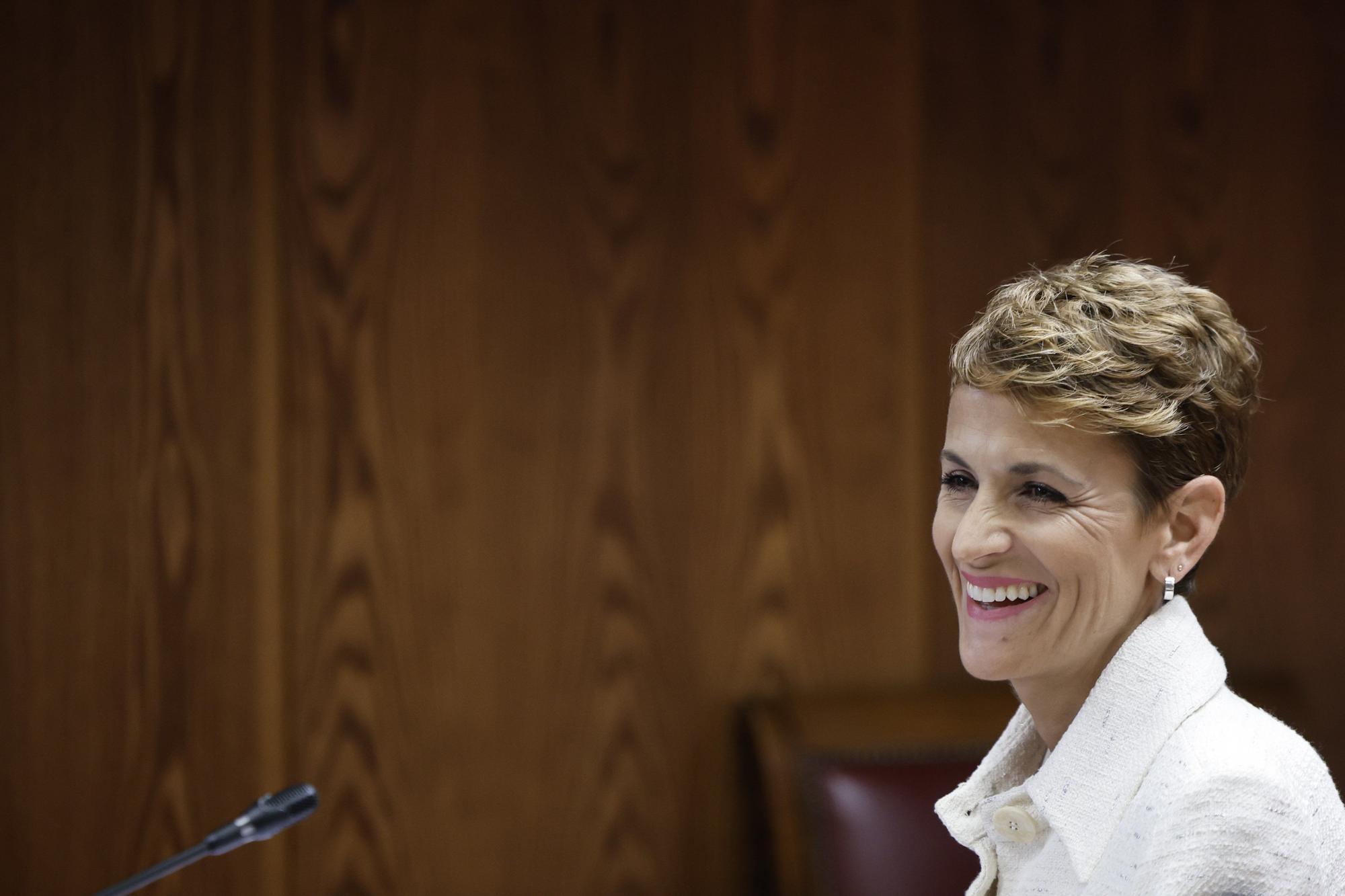 María Chivite comparece en el Senado en la comisión de investigación del 'caso Koldo'