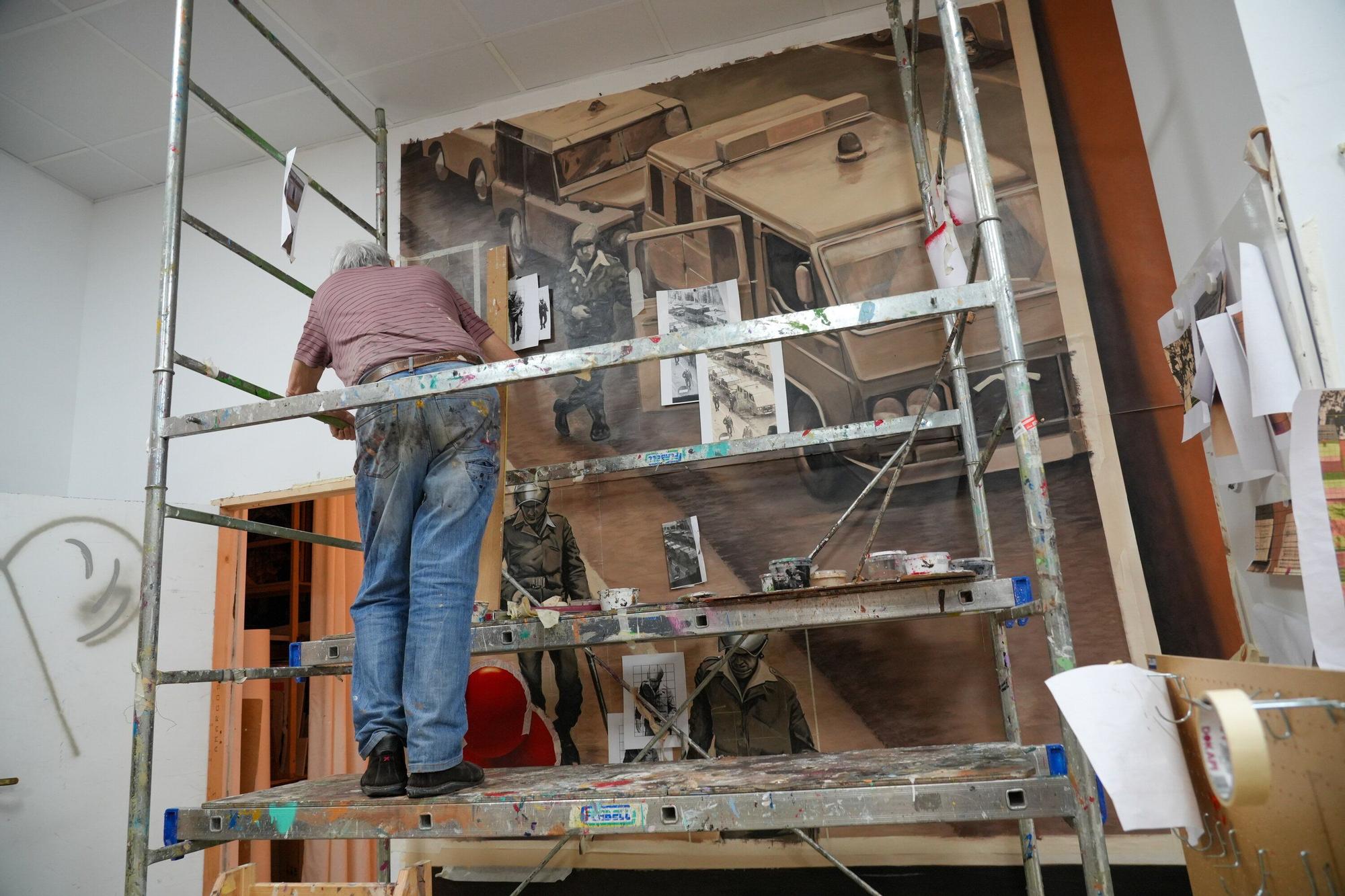 En imágenes: La colaboración ciudadana hace posible el mural del 3 de Marzo