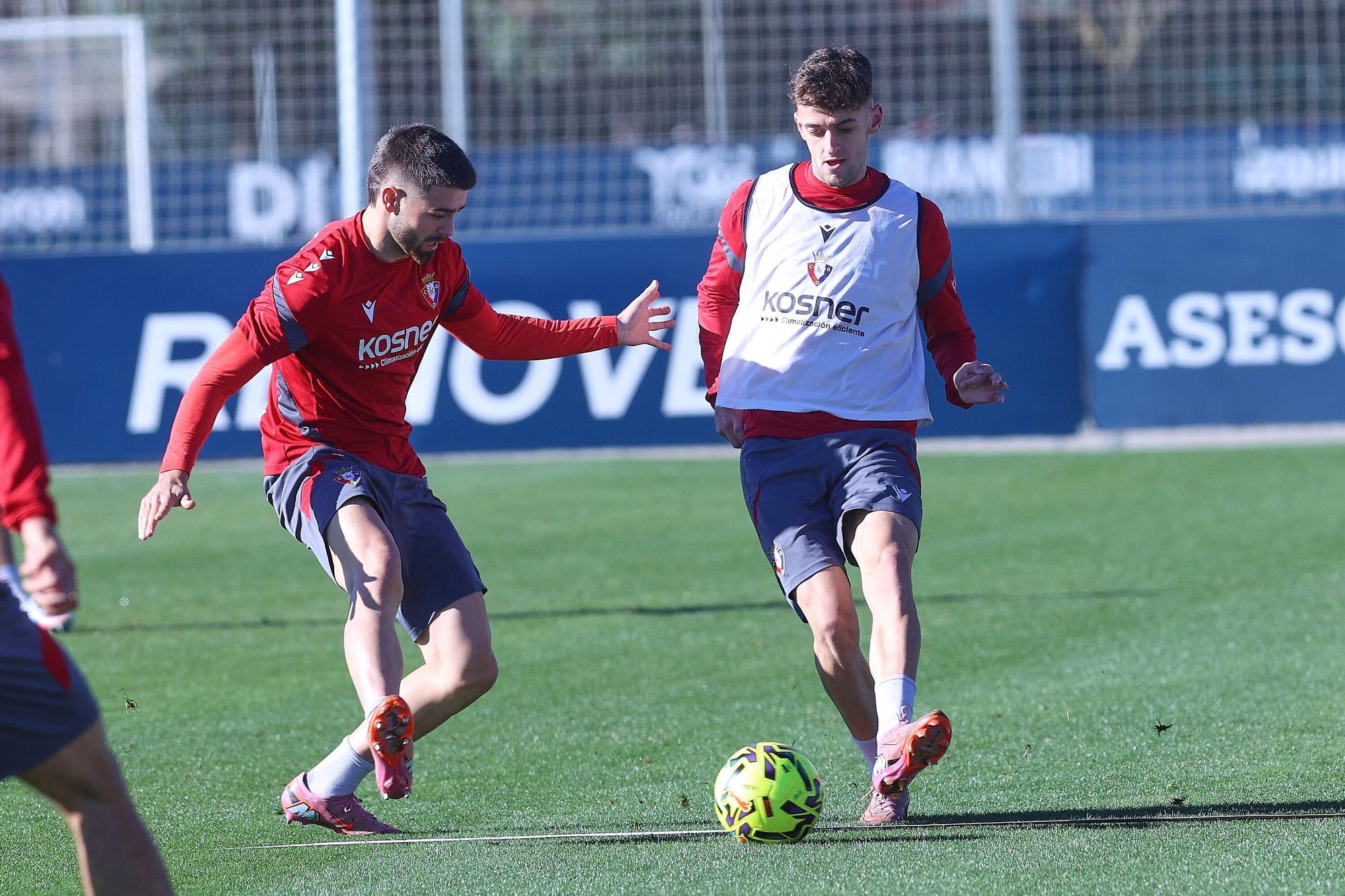 Fotos del entrenamiento de Osasuna (martes 18 de noviembre)