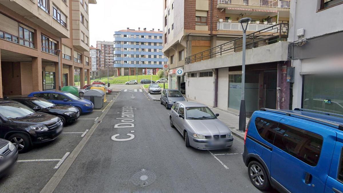 Calle en la que ha tenido lugar el incendio