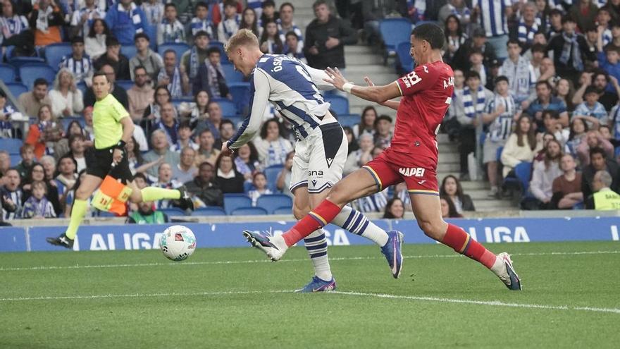 La Real Sociedad paga la Copa ante el Getafe (0-1)