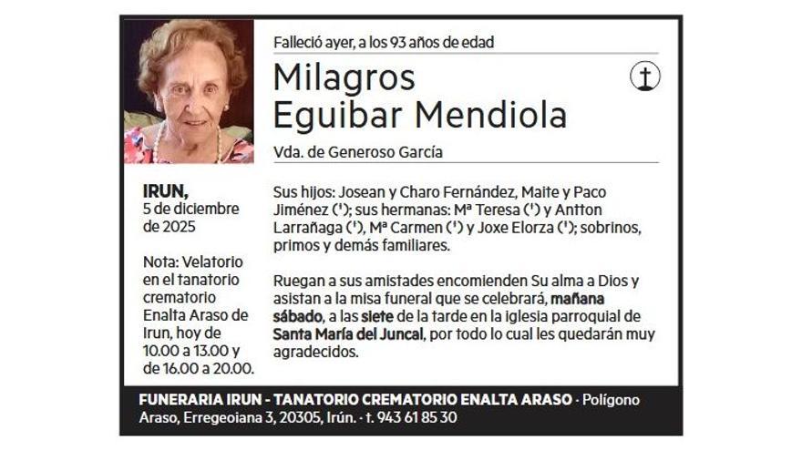MILAGROS EGUIBAR MENDIOLA