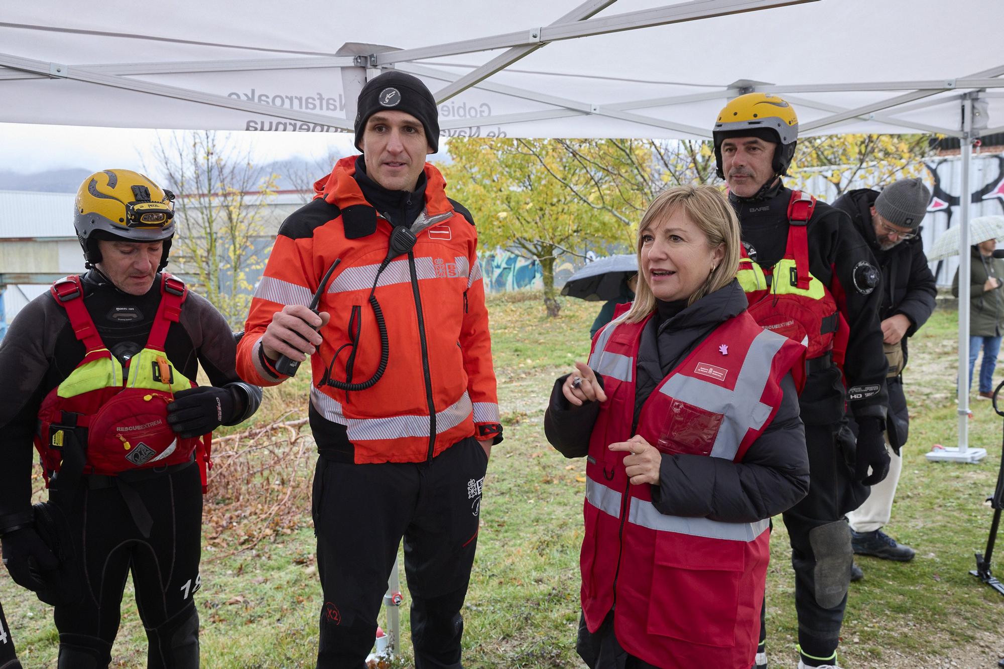 Simulacro de accidente aéreo en la Balsa de La Morea