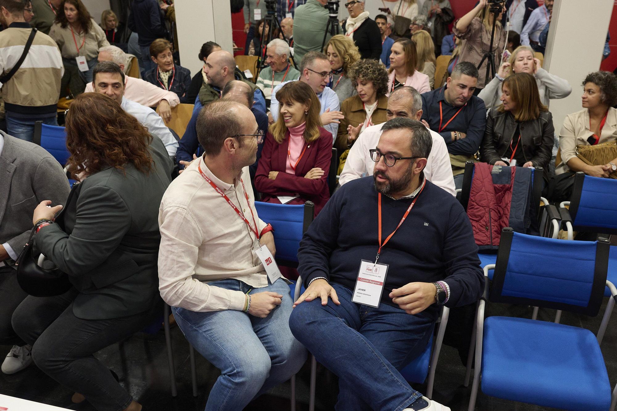 Fotos del Comité Regional del PSN-PSOE en Pamplona