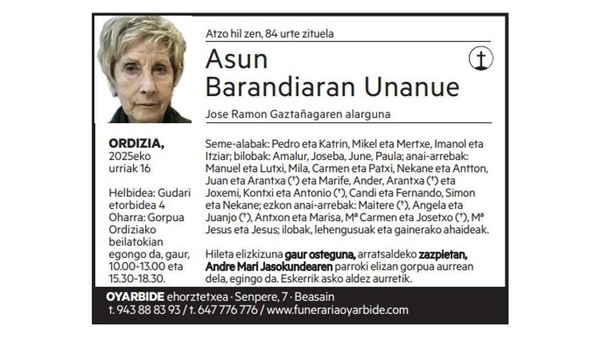 Asun Barandiaran Unanue