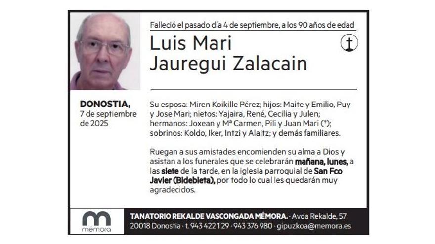 Luis Mari Jauregui Zalacain