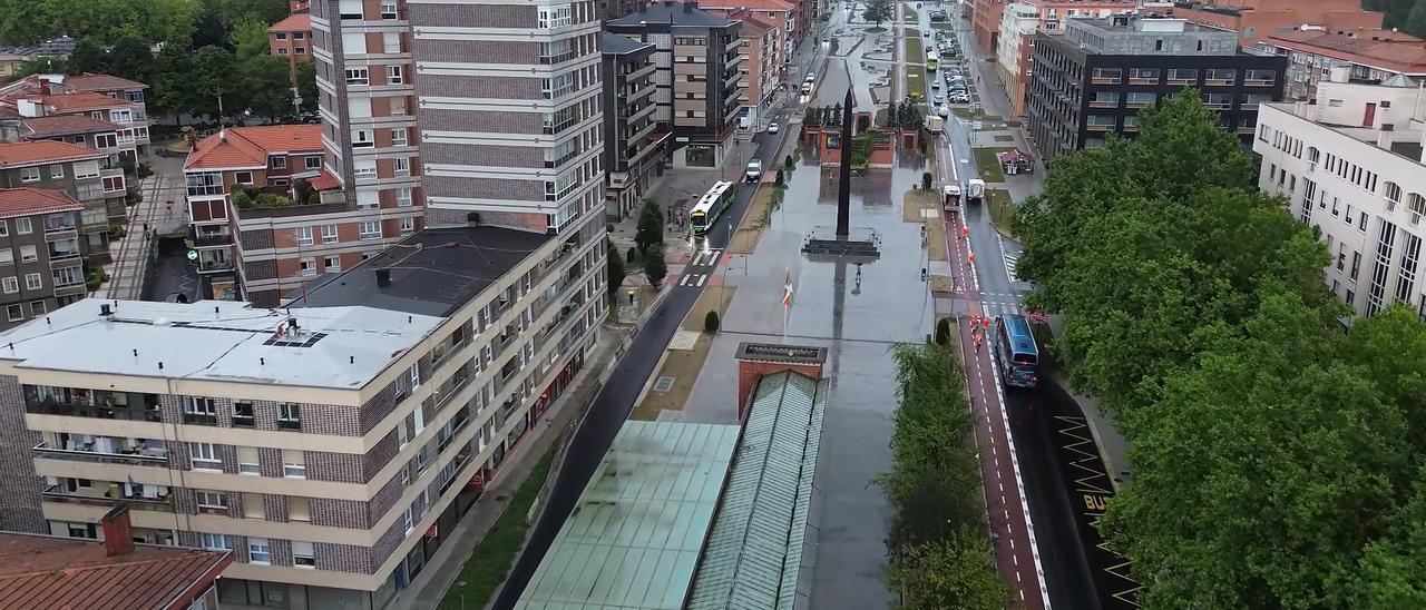 La Avanzada de Leioa a vista de dron