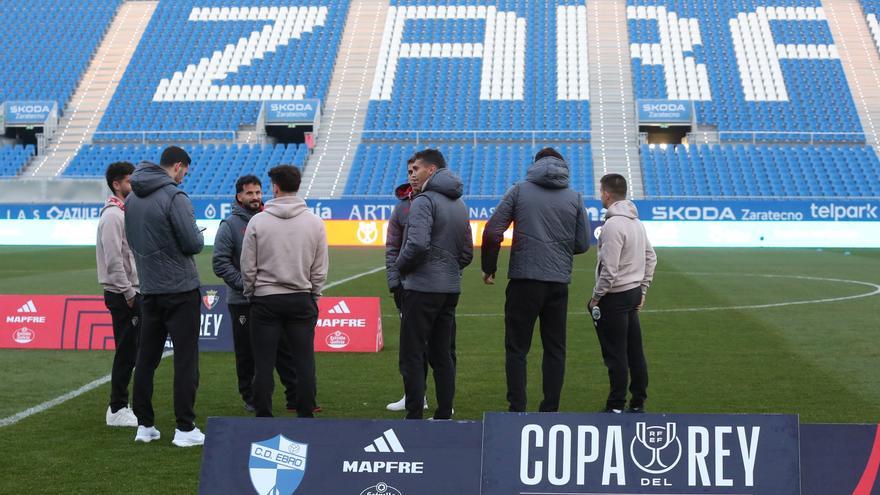 Fotos de la llegada de los jugadores de Osasuna al Ibercaja Estadio