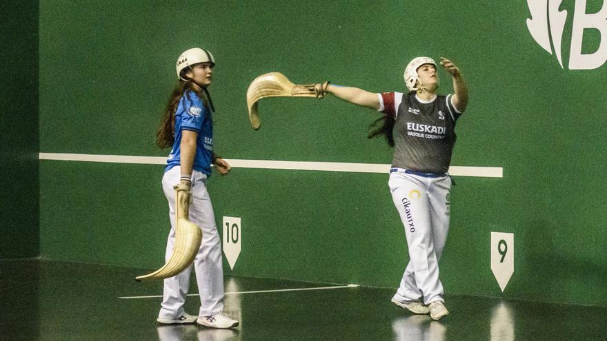 En imágenes: Final femenina de cesta punta de la Liga de Naciones 36 metros