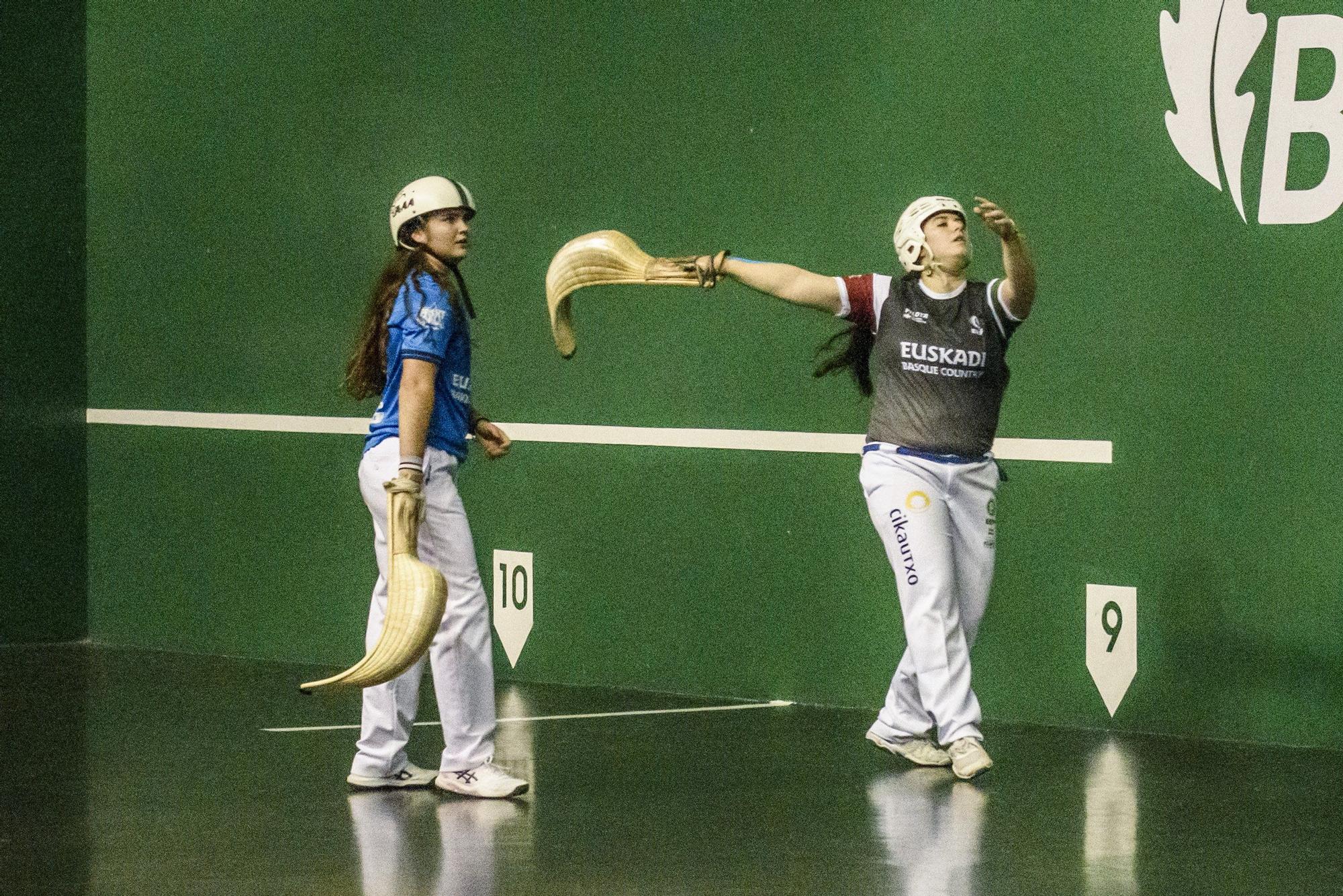 En imágenes: Final femenina de cesta punta de la Liga de Naciones 36 metros